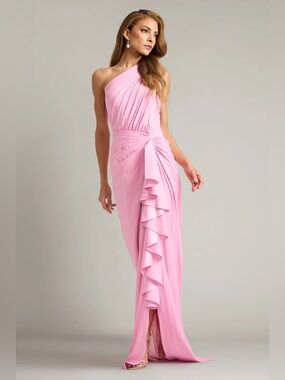 TADASHI SHOJI - LENA WATERFALL DRAPE GOWN